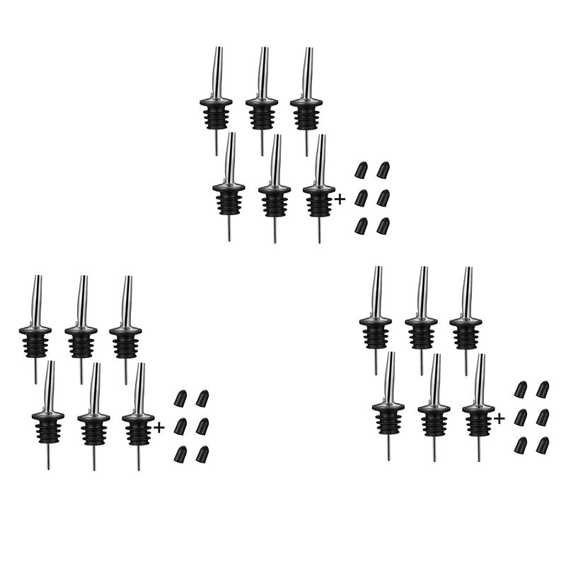 Speed Pourer Cap - A25F-18Pc Насадки-дозаторы из нержавеющей стали, быстросъемные