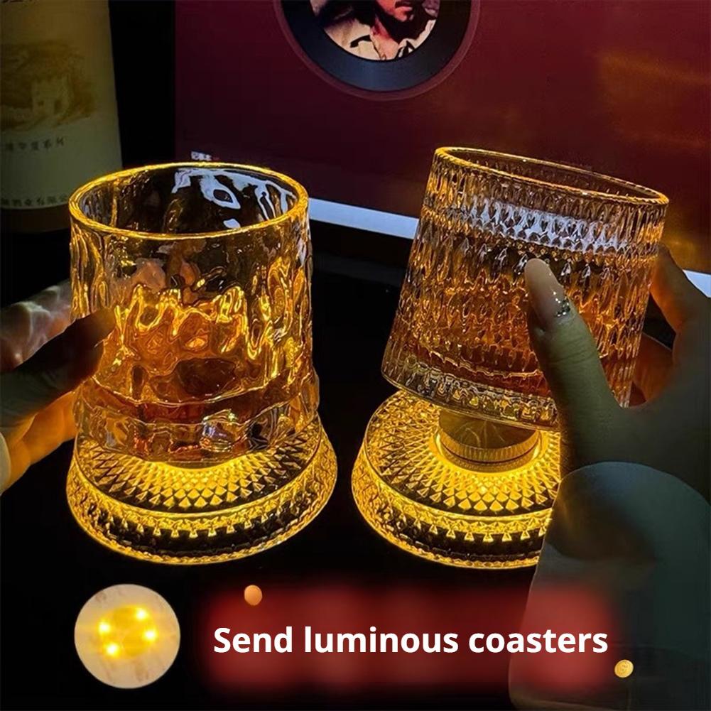 Highball Glass Set - Вращающиеся стаканы для виски с хрустальным