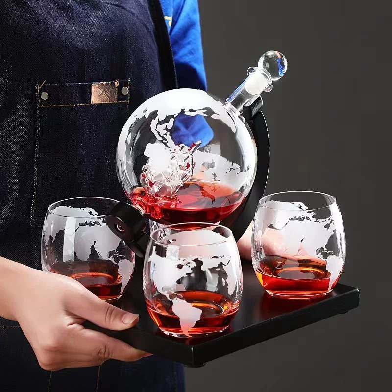 Decanter Globe Set - Декоративный набор для вина в виде