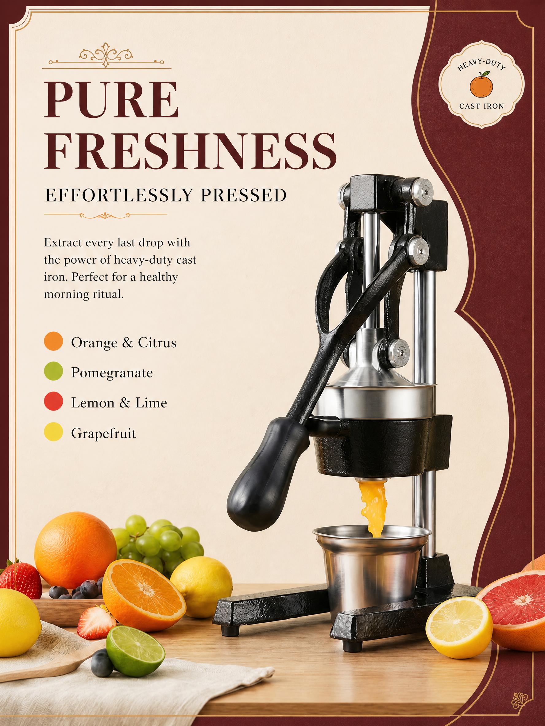 Ручная соковыжималка, ручной п – обзор и цена Citrus Juicer Bar